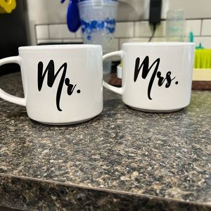 Mr & Mrs coffee mugs
